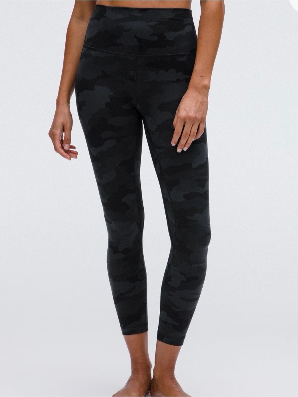 lululemon Athletica Black Camo High-Rise Leggings